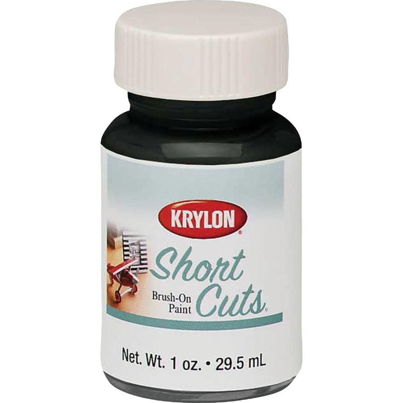 Krylon KSCB026 Short Cuts Brush-On Paint, 1-Ounce, Gloss Black