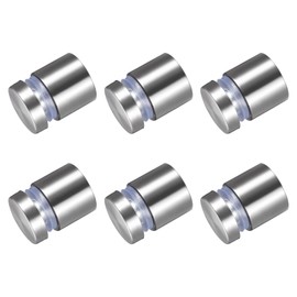 METALLIXITY Drawing Spacer Screws (19 x 25 mm) 6 Pieces Stainless Steel Advertising Screws Glass Acrylic Nails - for Picture Frame Signs Display