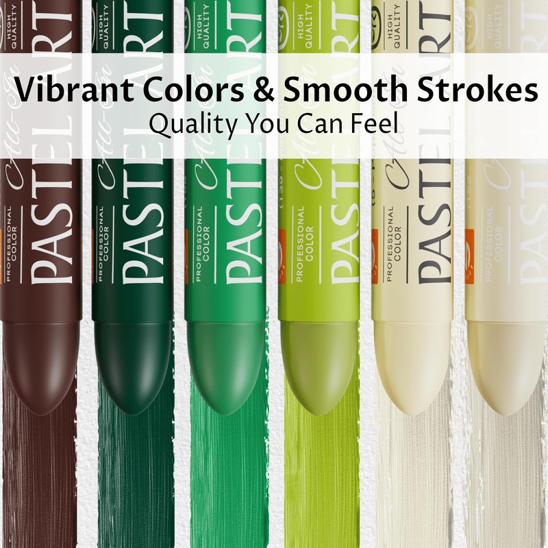 6 Pack Jumbo Oil Pastels Set (14 x 84 mm),