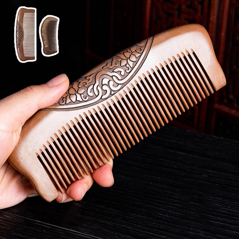 2 Pieces Sandalwood Combs Gift Wooden Combs Hair Styling Tools