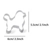 ZDYWY Poodle Dog Shaped Cookie Cutter