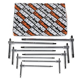 Beta 951/S8 Set of 8 Sliding T-Handle Hex Key Allen Wrenches, Fast Spinning Action, Metric 2 mm - 6 mm
