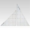 CR-HR300 Square Triangle Ruler (Non-Glare Type), 11.8 inches (30 cm) Shape, 1 Set
