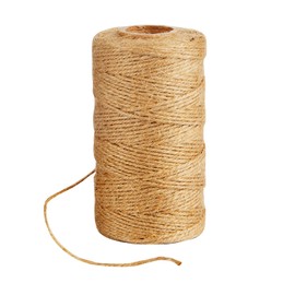 AUERVO 100M Natural Jute Twine, 3 Ply Garden String Brown Twine For DIY Crafts Decoration Gift Wrapping Bundling Gardening
