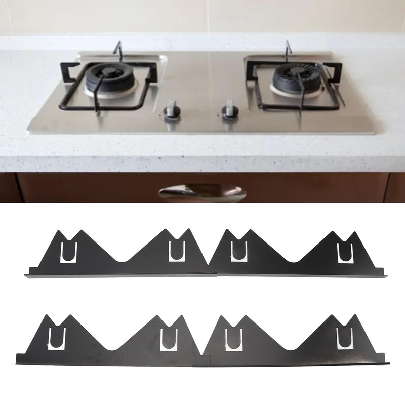 Stove Gap Covers, 4 Pack Stainless Steel Stove Gap Filler,