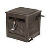 Suncast Outdoor Resin Wicker 225' Hose Hideaway, Java