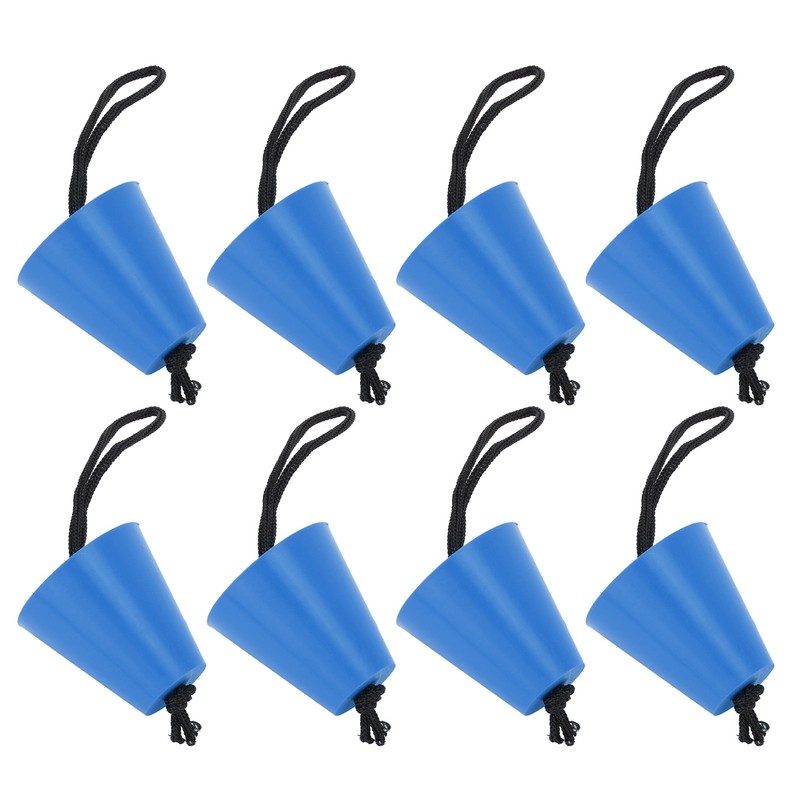 8Pcs/Set Kayak Scupper Plug Silicone Drain Hole Bung Stopper with