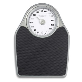 CONAIR Thinner by Conair Bathroom Scale for Body Weight, Extra-Large Analog Scale Me...
