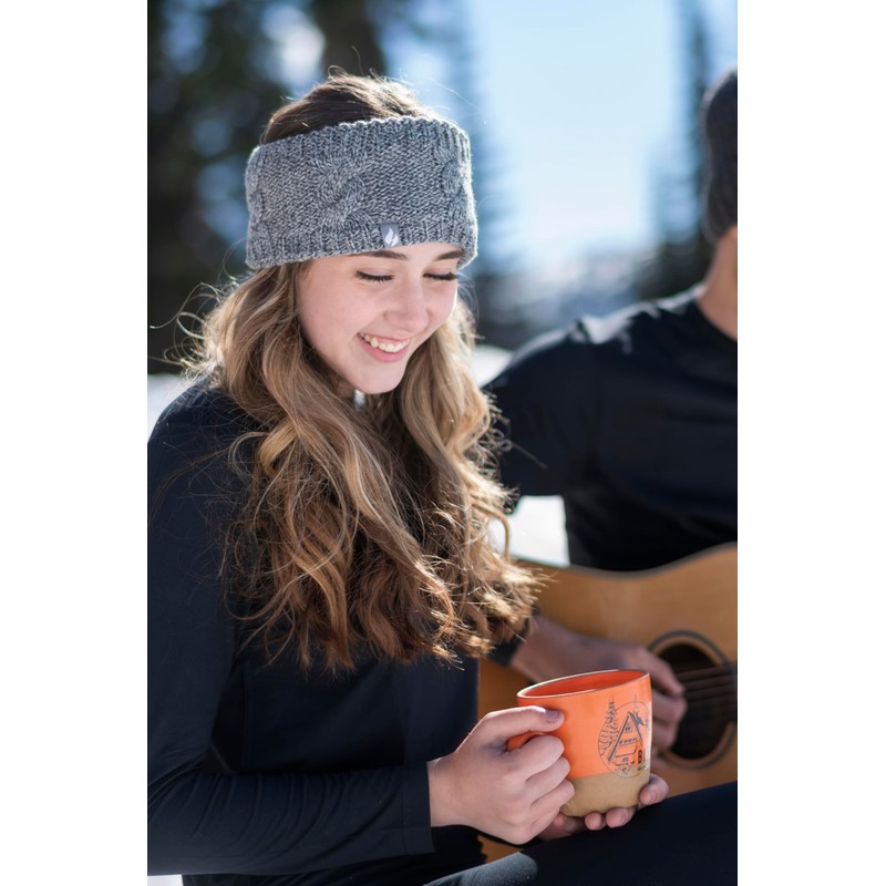 Heat Holders - Ladies Thick Cable Knitted Fleece Lined Thermal