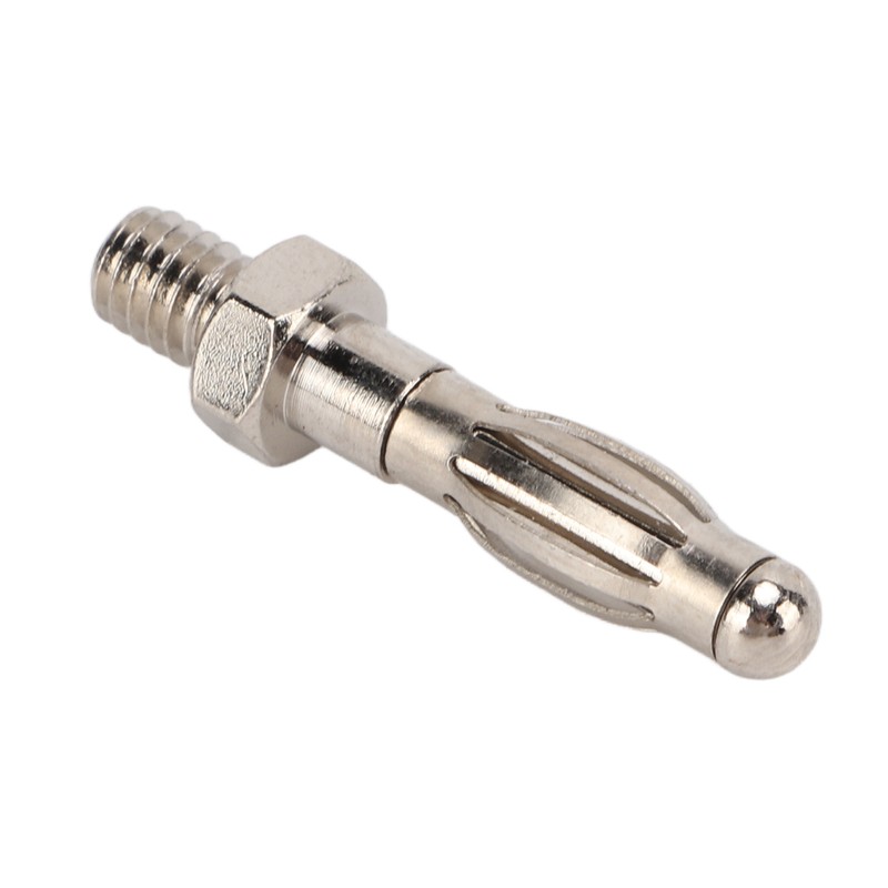 50Pcs Banana Plugs Hex Thread High Accuracy Good Transmission Performance