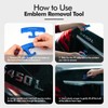 FOSHIO PlateLine Remover, Aluminum Alloy Car Surface Logo Emblem Remover