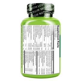 NATURELO NATURELO Mens Multivitamins - One Daily Multivitamin for Men with Vitamins, Minerals & Organic Whole Foods, Boost Energy & Health, Non-GMO, 120 Vegetarian Capsules