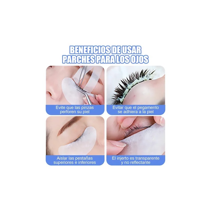 150 Pares Parches Hidrogel Para Extesiónde Pestañas Mink