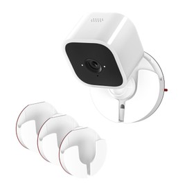 HOLACA 3PACK Wall Mount Kit for Blink Mini with Screwless Strong Adheasive - Easy to Install, No Tools Needed, No Mess, No Drilling, Strong Adheasive Mount