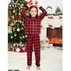 Ekouaer Family Christmas Pajamas Matching Sets Womens Mens Kids Pjs