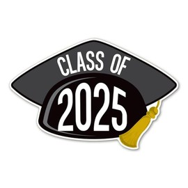 Magnet America This 2025 Grad Cap Magnet is 6 5/16" x 6" Made for Vehicles and Refrigerators