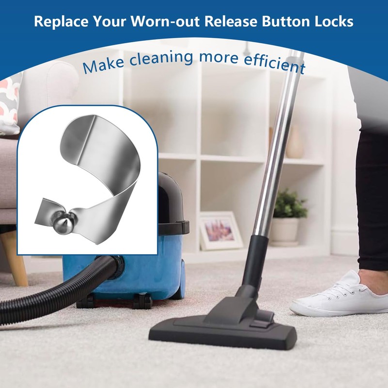 Wand Button Lock Replacement for Rainbow E2 Vacuum Wands, Stainless