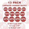 13 PACK GPS Tracking Warning Theft Deterrent Laminated Stickers High