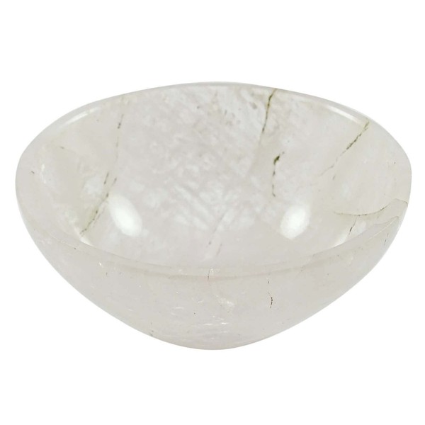 HARMONIZE Crystal Quartz Stone Hand Carved Bowl Spiritual Energy Reiki Healing Crystal