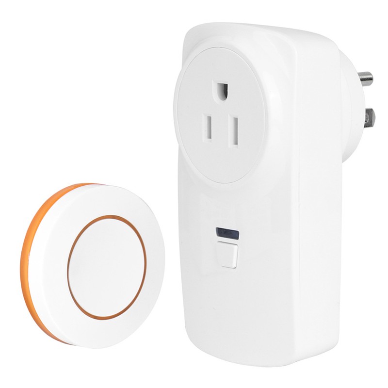 Household Appliances Controller 2-Way Wireless Power Outlet Remote Control SocketOrange