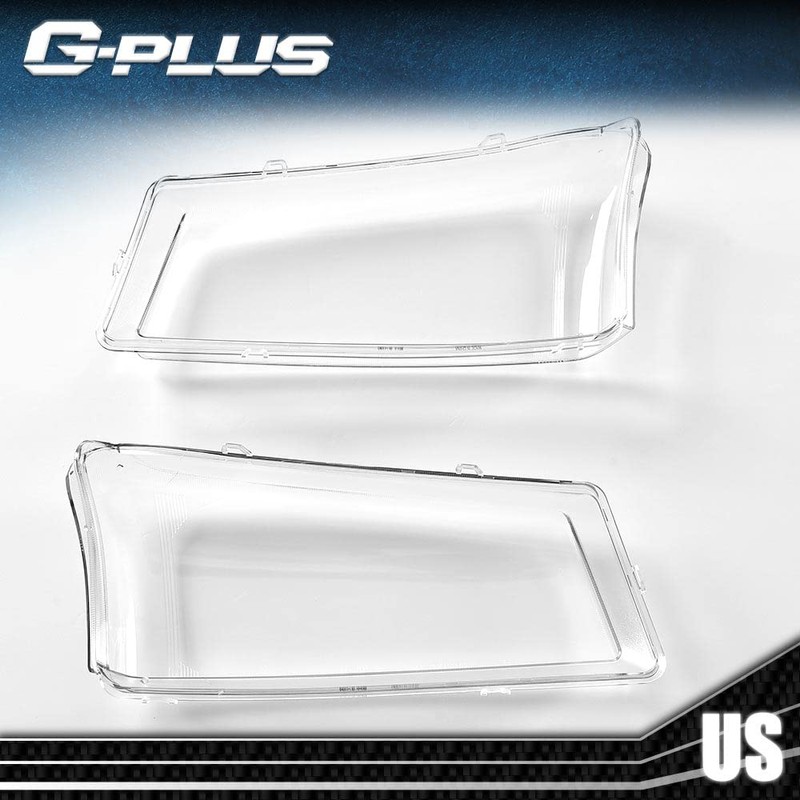 G-PLUS Front Headlight Lens Cover Compatible with 2003-2006 Chevy Silverado,