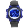 Electronic Watch Children Sports 3ATM Waterproof PU Strap Wrist WatchBlack