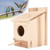Innovative Wooden Birdhouse Natural and Safe DIY Outdoor Wooden Birdhouse