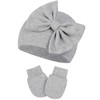 PONCEAU Newborn Baby Hat and Gloves Set Cotton Beanie Hat