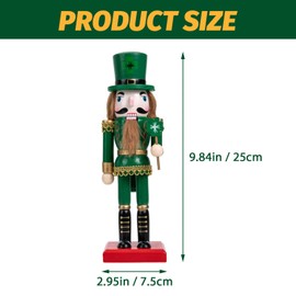 Christmas Nutcracker Puppet Figurine Christmas Nutcracker Figurine Traditional Nutcracker Wooden Nutcracker st. patrick s day soldier doll st. patrick s day nutcracker wooden nutcracker soldier standi