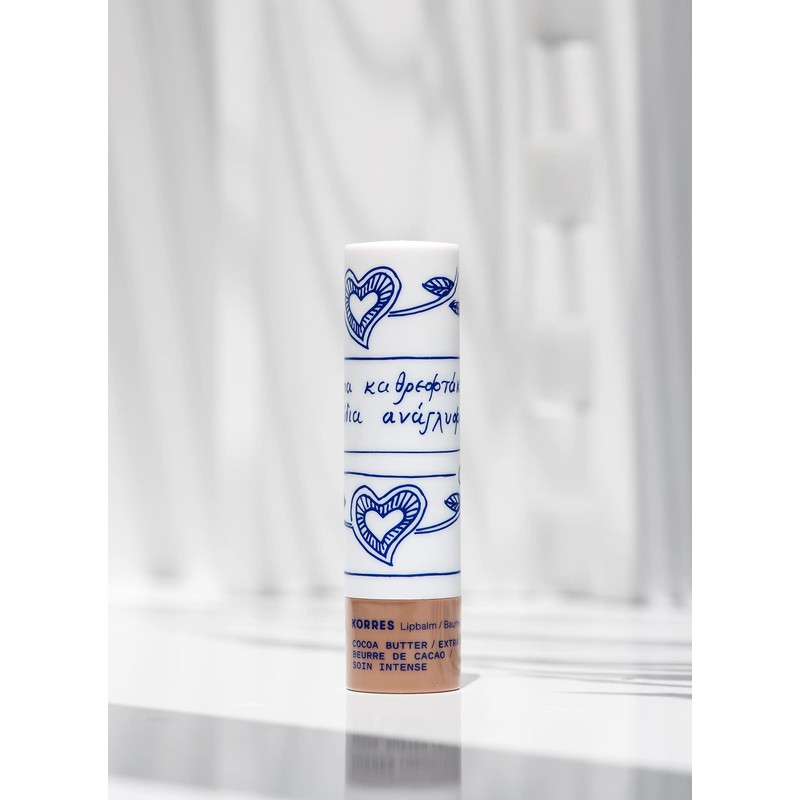 KORRES Nourishing Lip Balm Cocoa Butter, Extra Care for Dry