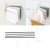 IKAAR Swivel Towel Rail Bath Rack Wall Mounted Towel Rack