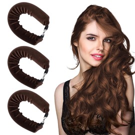 EIYVPRA 3 Stück Hitzefreie Lockenwickler, Lockenwickler Über Nacht mit Haken, Overnight Blowout Locken Ohne Hitze, Lockenwickler Heatless Curls für Alle Haartypen, Heatless Curls Band