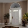 100% Light Blocking Arch Window Shades, Pleated Fabric Half Circle