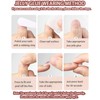 Aosedolr 24Pcs Pink and White Gradient Press On Nails-On Acrylic