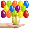 3.5” Unfilled Easter Eggs, Empty Plastic Eggs Fillable with Candy,
