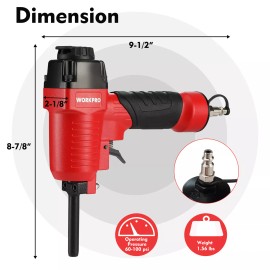 WORKPRO Pneumatic Nail Remover 60-100 PSI Denailer Removes 9-16 Gauge Nails USA