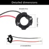 HUIQIAODS H7 LED Headlight Bulb Adapter Holder Clip for V-W