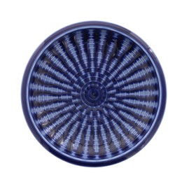 ih-004-01 Tableware East Small Plate, Blue Tokusa, cm Japanese Tableware, Blue