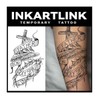 INKARTLINK Tattoo Tech, 2 Sheets Extra Large Semi Permanent Tattoo,