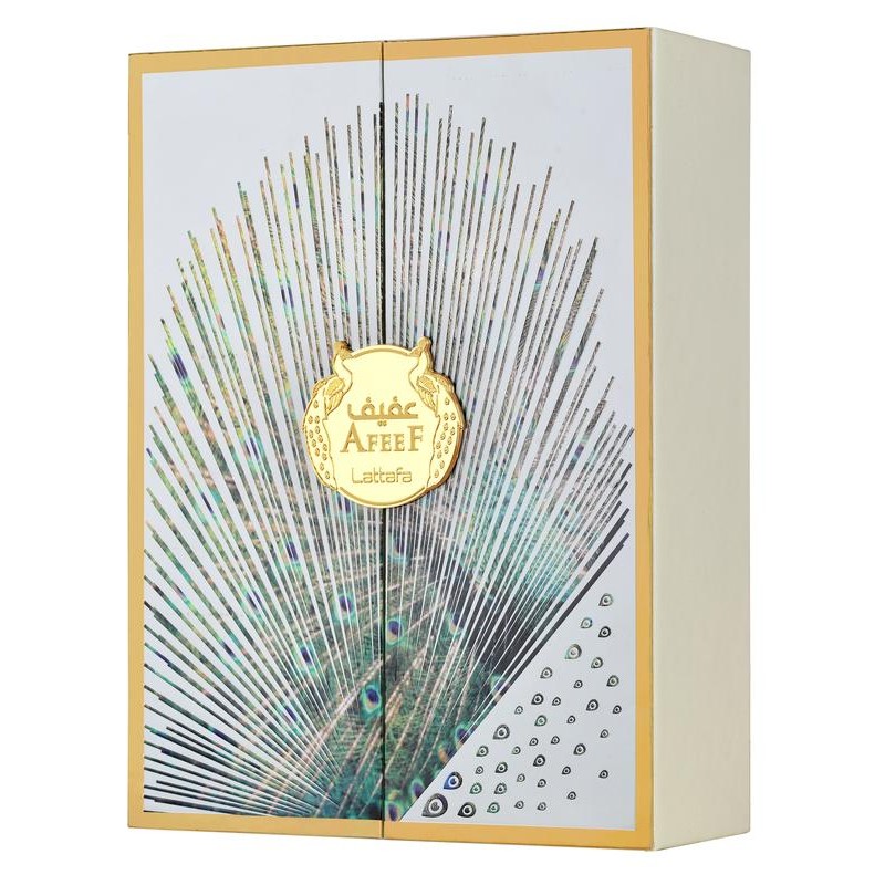 Lattafa Afeef for Unisex Eau de Parfum Spray, 3.4 Ounce