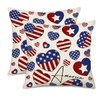 Fukeen 2 Pack Independence Day Pillow Covers 22 x 22