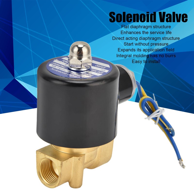 2W‑040‑10 G3/8 in Solenoid Valve Brass Diaphragm Normally Closed Electric