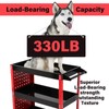 3-Tier Tool Cart Red, Triple Tool Cart, Tool Cart on