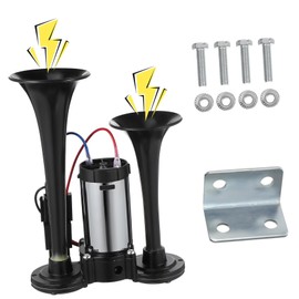 Mobestech Electric Air Horn 600db Train Horn for Semi Trucks Pickup Trucks Universal Auto Part 12v