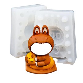 Silicone Chocolate Candy Mold,Siliconeice Cube Tray Mold for Cocktails,Silicone Molds for Chocolate Resin Food Crafts Soap (Q-01(2pcs))