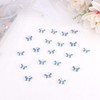 YISSION 20 Pcs Mini Rhinestone Butterfly Hair Clips Cute Blue