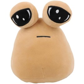 CoviniTee Peluche de 22 cm, Juguete de Peluche Alien Pou, Juego de muñecas de Peluche de Alien Kawaii Alien Peluche Animal Pou Doll Cumpleaños 8.6 Pulgadas (A)