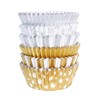PME Christmas Foil-Lined Cupcake Cases - Metallic Gold & Silver