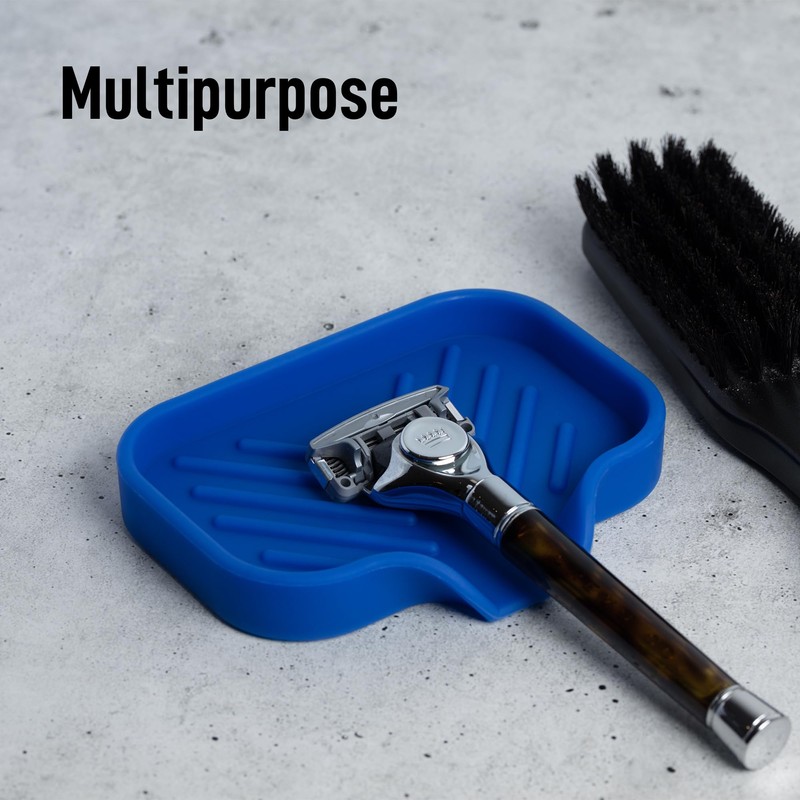 Zulay Kitchen Small Silicone Sponge Holder (4.9x3.3”) – Space-Saving Sink