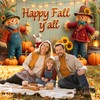 Happy Fall Y'all Backdrop Banner Fall Party Decorations Extra Large